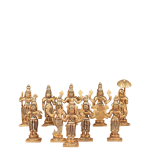 Pure Brass Vishnu Dashavatar Idol Set | 4.5" Superfine Collection | 2.5kg Sacred Masterpiece | Complete Avatar Series | Jaipurio